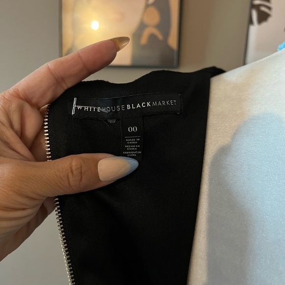 WHBM Black Flare Sleeve Bodycon Dress - Picture 5 of 5